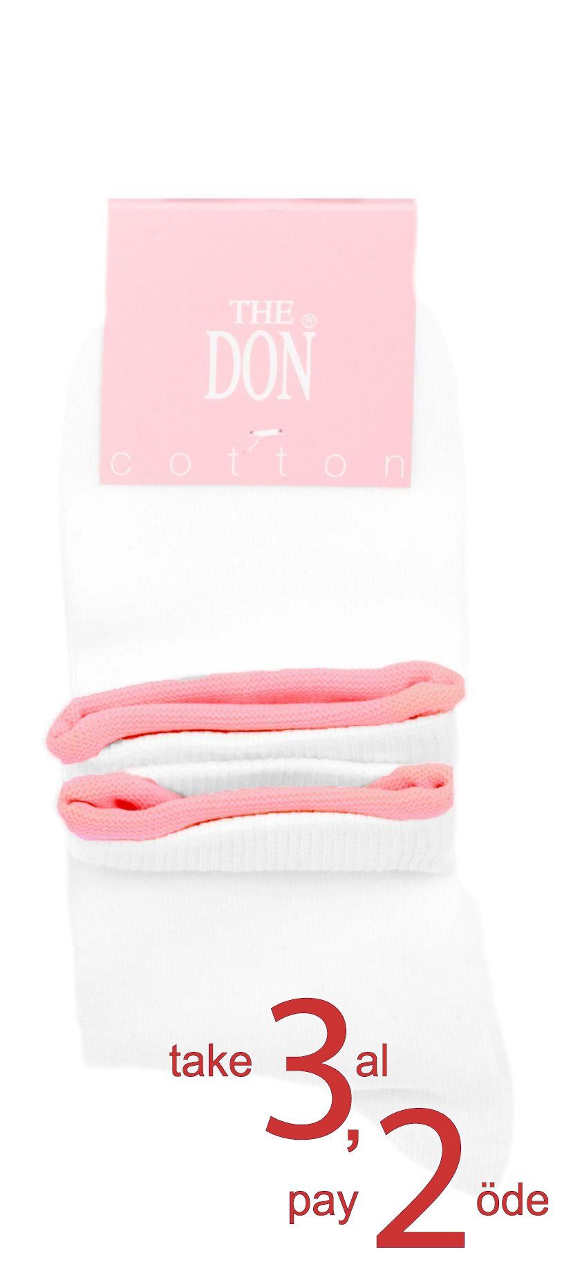 The DON Bilek Renkli Kadın Soket Çorap TDSCS0905 Desen 3