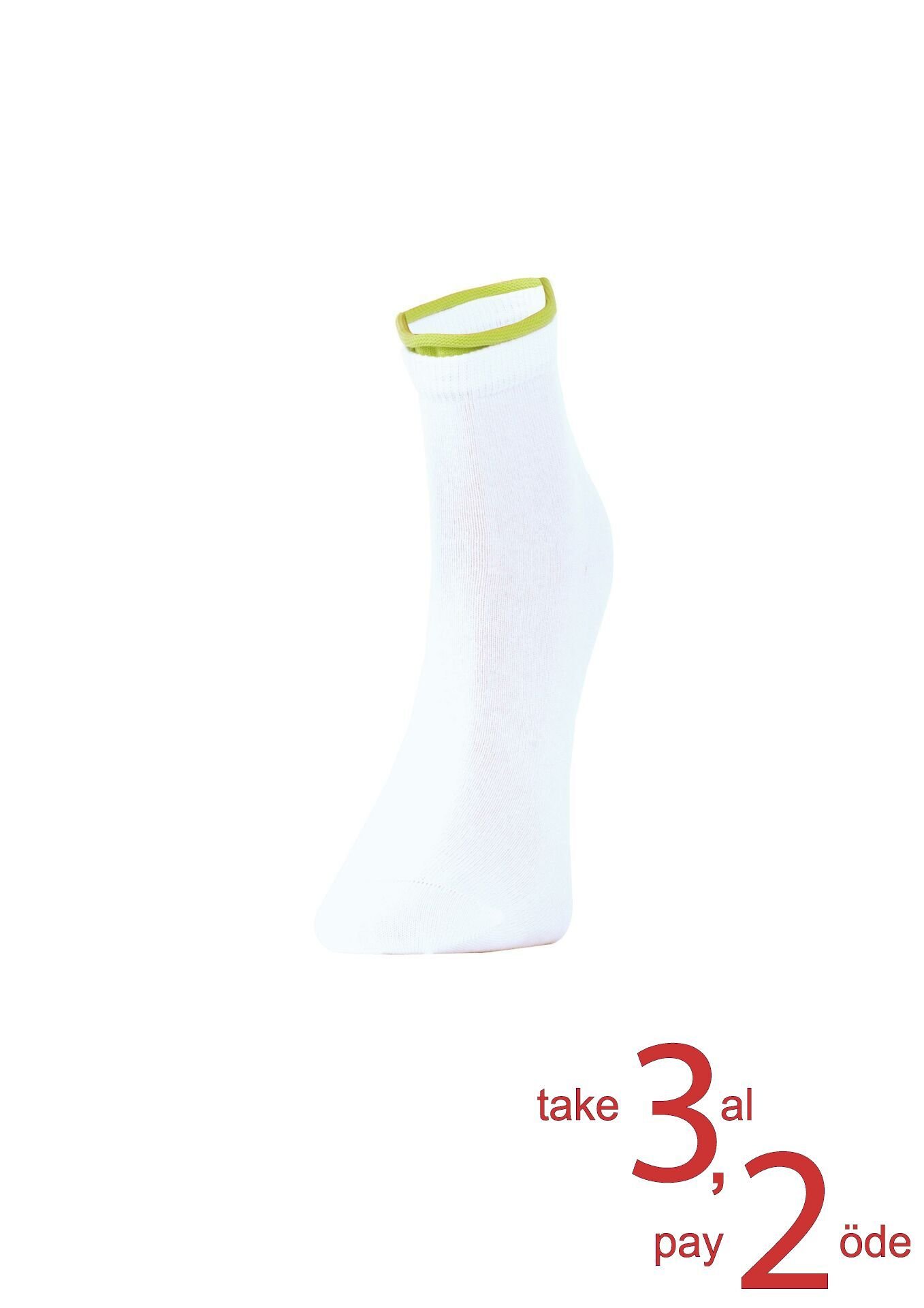 The DON Bilek Renkli Kadın Soket Çorap TDSCS0905 Desen 4