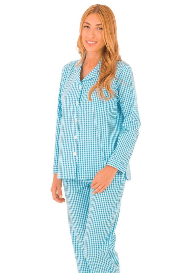 The DON Poplin Kadın Pijama Takımı Desen 12