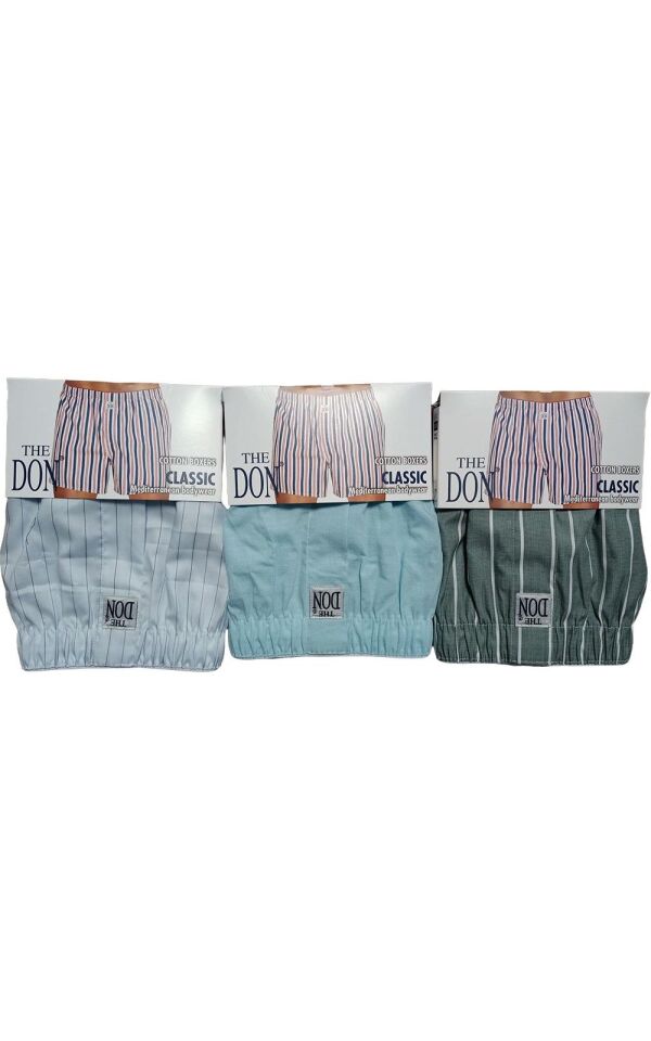 The DON Poplin Erkek Boxer 3'lü Paket - 3P2XXL (XXL)