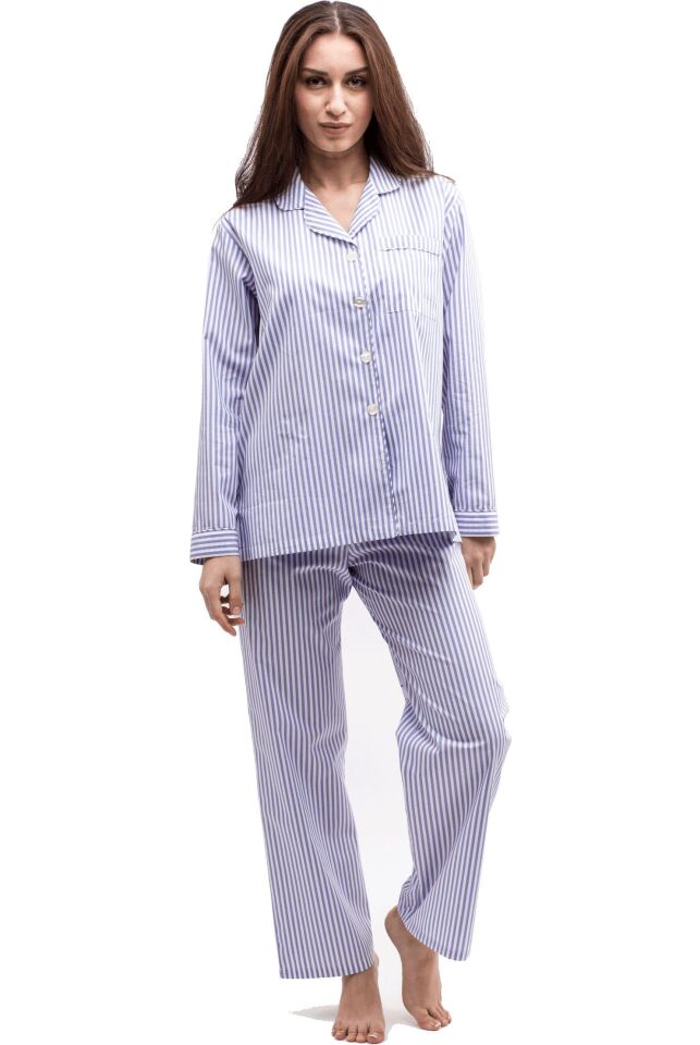 The DON Poplin Kadın Pijama Takımı Desen 13