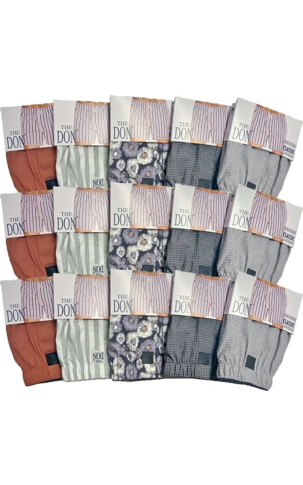 The DON Poplin Erkek Boxer 15'li Paket 15P3