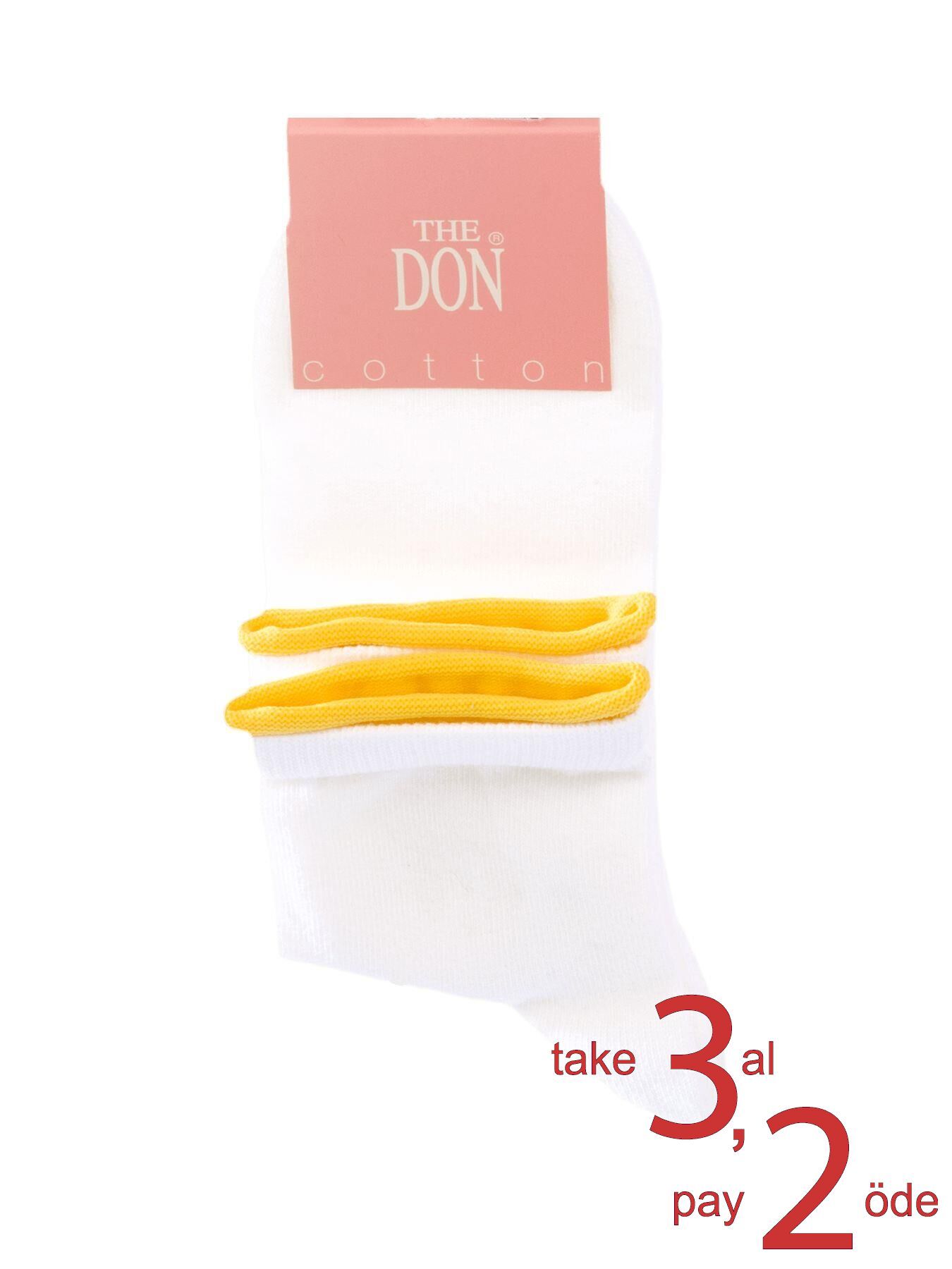 The DON Bilek Renkli Kadın Soket Çorap TDSCS0905 Desen 10