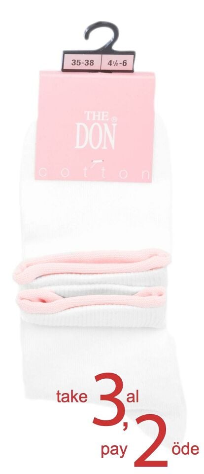 The DON Bilek Renkli Kadın Soket Çorap TDSCS0905 Desen 11