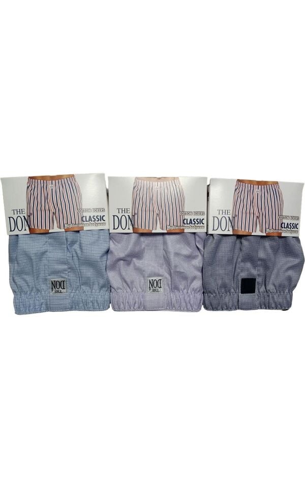 The DON Poplin Erkek Boxer 3'lü Paket - 3P5XL (XL)