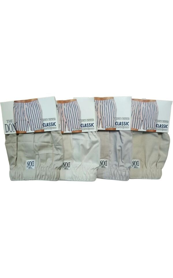 The DON Poplin Erkek Boxer 4'lü Paket - 4P1M (M)