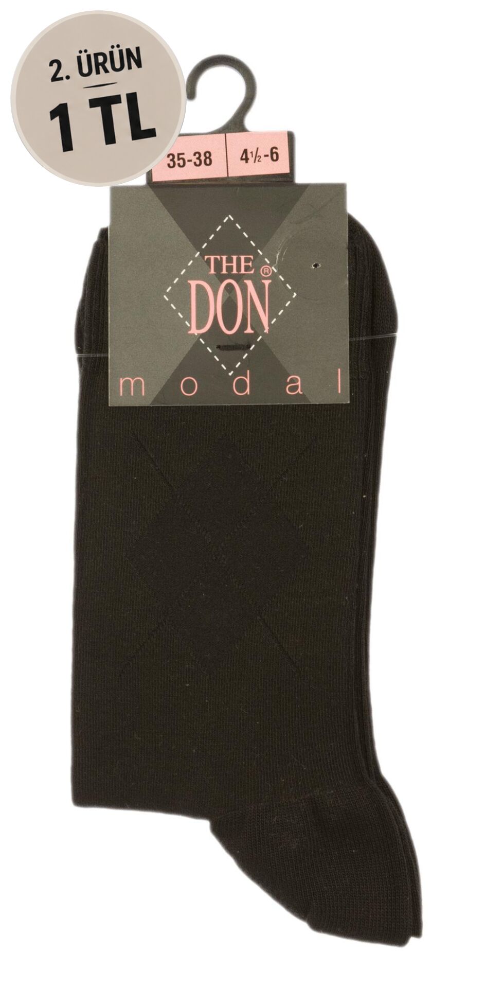 The DON Modal Kadın Soket Çorap TDSCS0901 Siyah