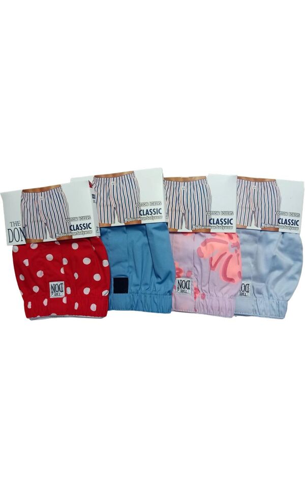 The DON Poplin Erkek Boxer 4'lü Paket - 4P1XL (XL)