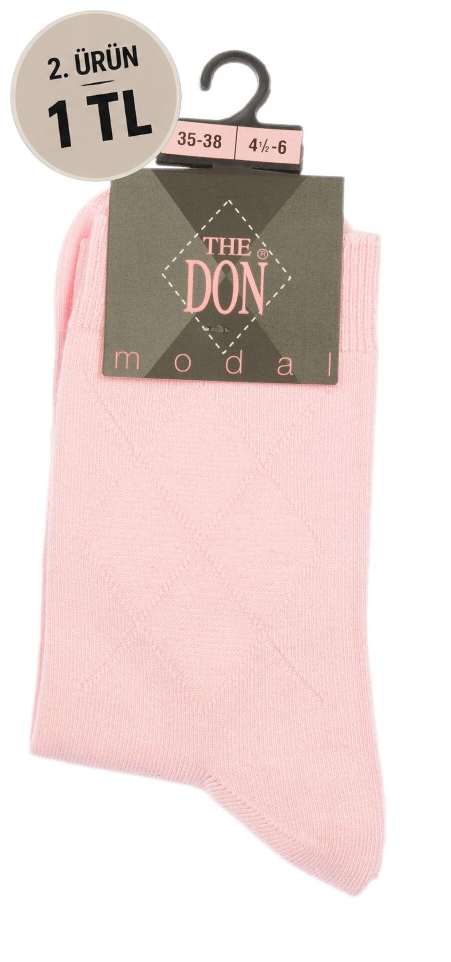 The DON Modal Kadın Soket Çorap TDSCS0901 Pembe