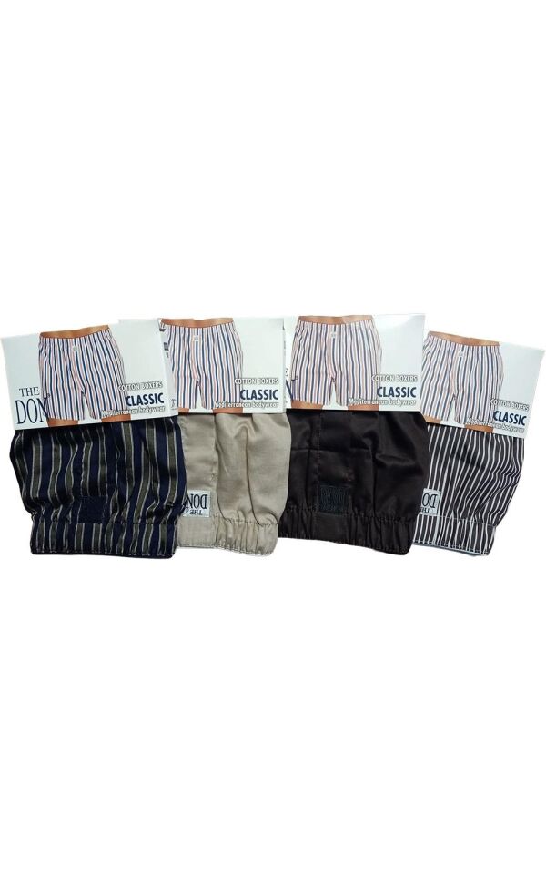 The DON Poplin Erkek Boxer 4'lü Paket - 4P2M (M)