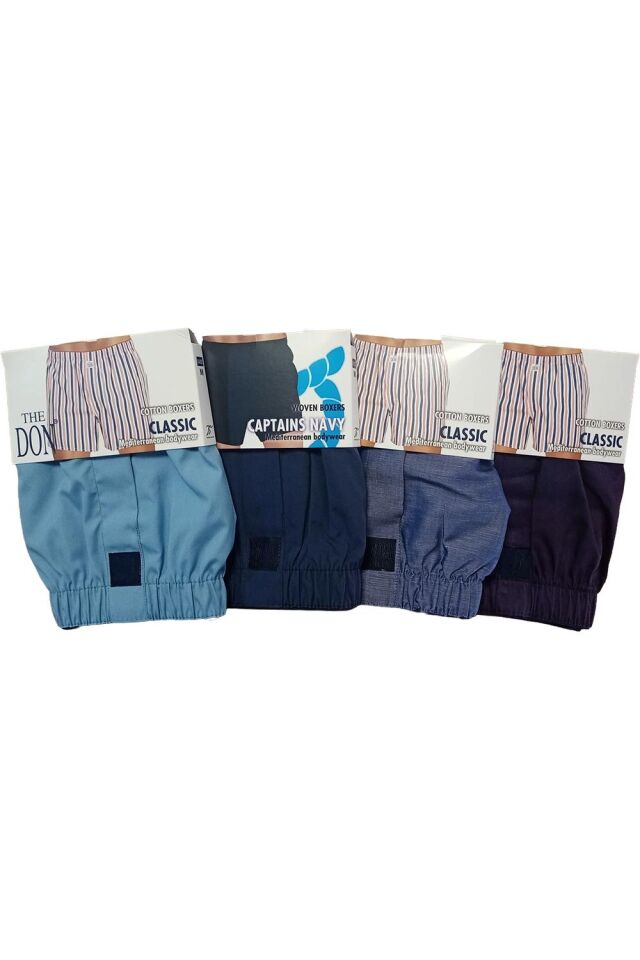 The DON Poplin Erkek Boxer 4'lü Paket - 4P4M (M)