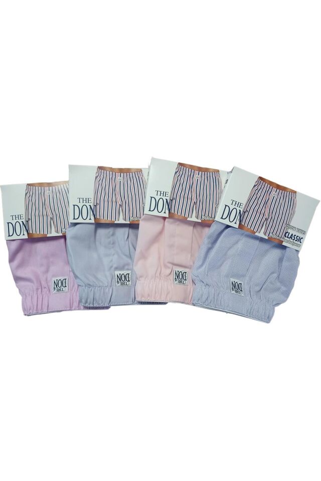 The DON Poplin Erkek Boxer 4'lü Paket - 4P5M (M)