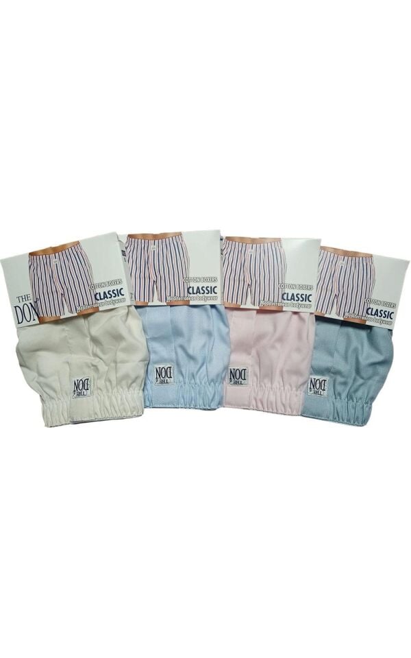The DON Poplin Erkek Boxer 4'lü Paket - 4P5S (S)