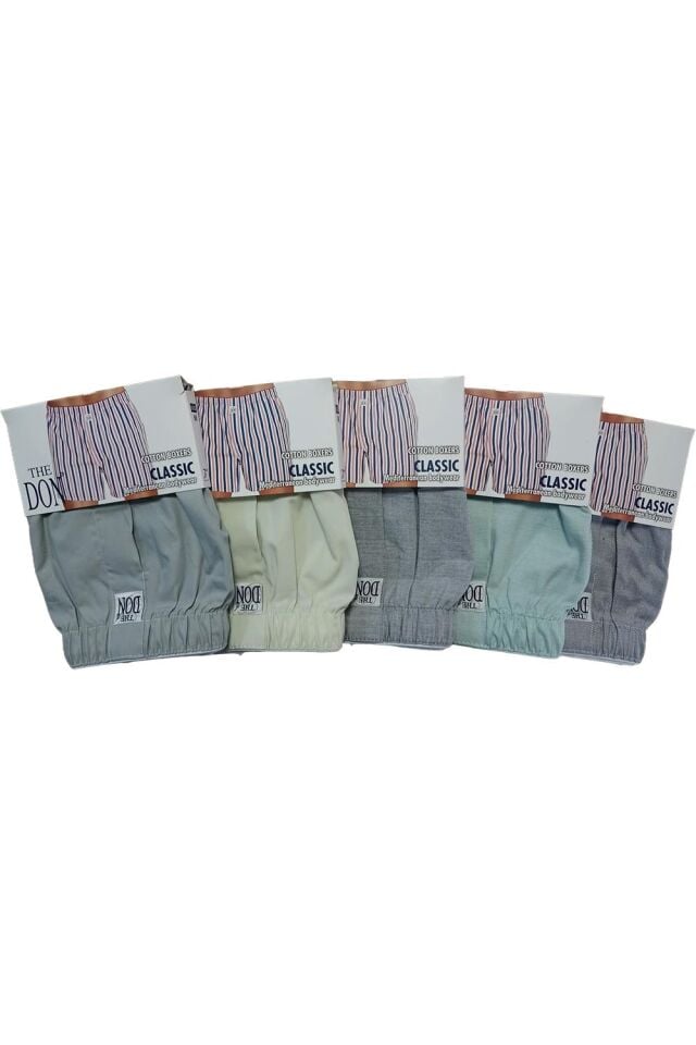 The DON Poplin Erkek Boxer 5'li Paket - 5P2M (M)