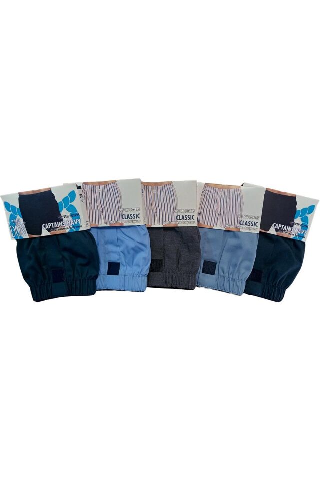 The DON Poplin Erkek Boxer 5'li Paket - 5P2S (S)