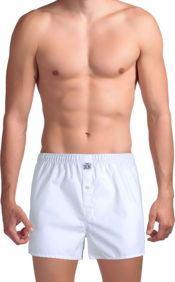 The DON Yırtmaçlı Erkek Boxer Beyaz
