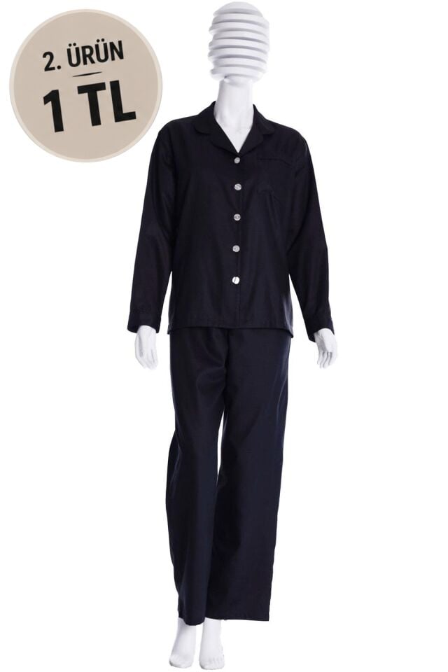 The DON Poplin Kadın Pijama Takımı Desen 21