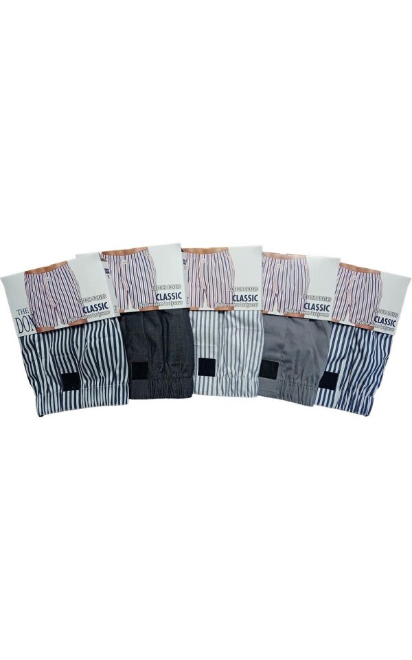 The DON Poplin Erkek Boxer 5'li Paket - 5P3S (S)