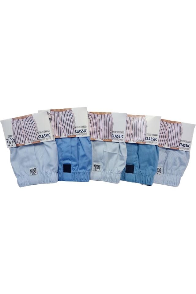 The DON Poplin Erkek Boxer 5'li Paket - 5P4S (S)