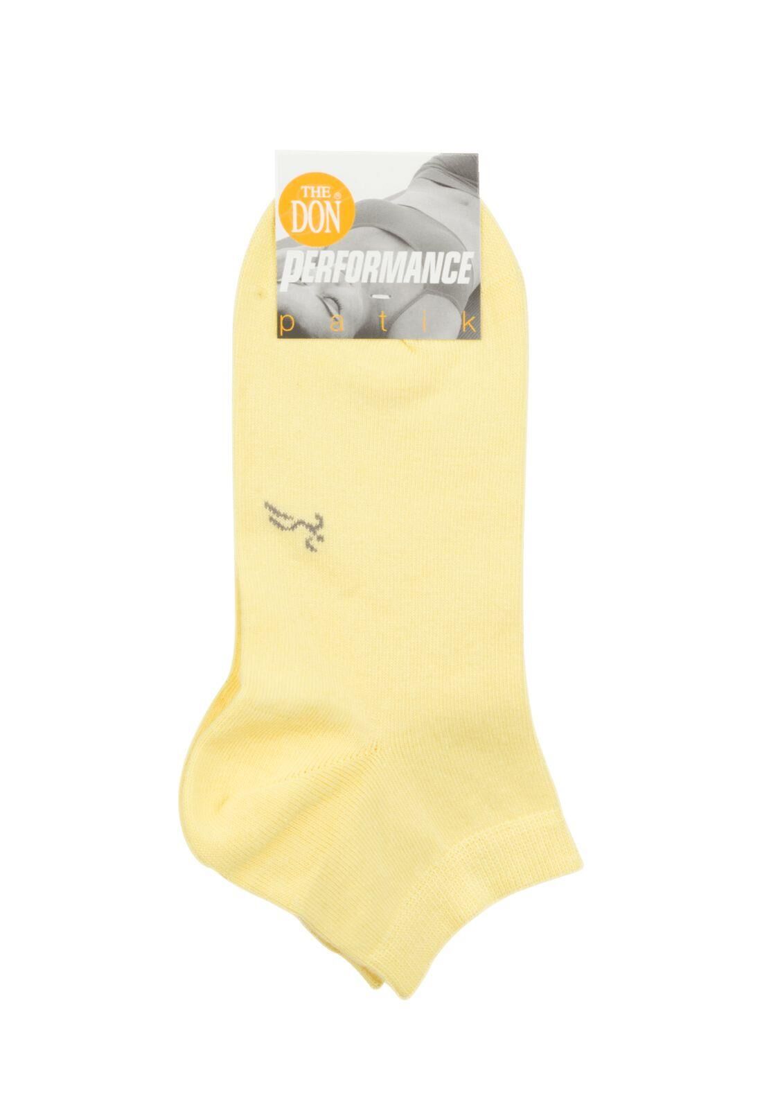 The DON Kadın Patik Çorap TDSCS0930 Sarı