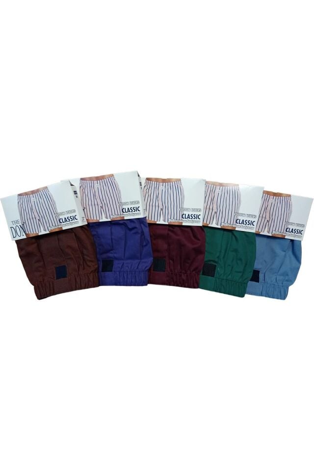 The DON Poplin Erkek Boxer 5'li Paket - 5P5M (M)