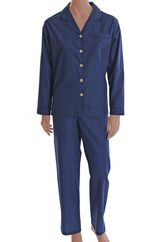 The DON Poplin Kadın Pijama Takımı Desen 24