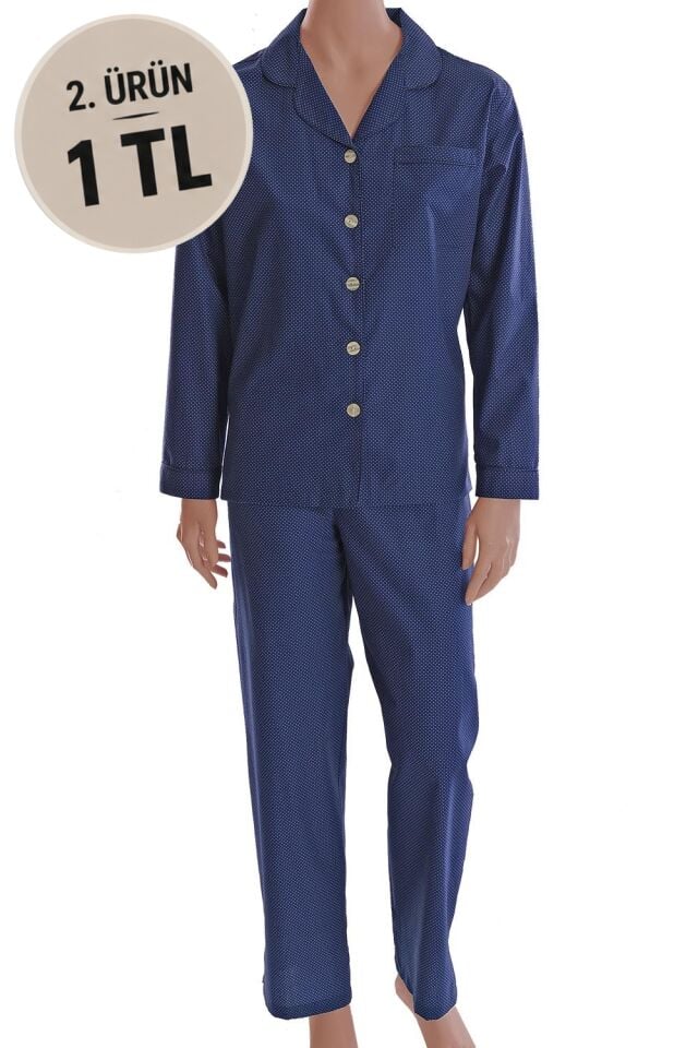 The DON Poplin Kadın Pijama Takımı Desen 24