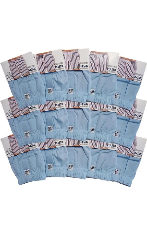 The DON Poplin Erkek Boxer 15'li Paket - 15P10L (L)