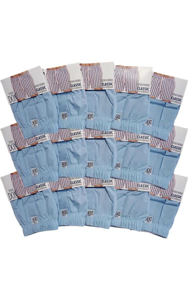The DON Poplin Erkek Boxer 15'li Paket - 15P10L (L)