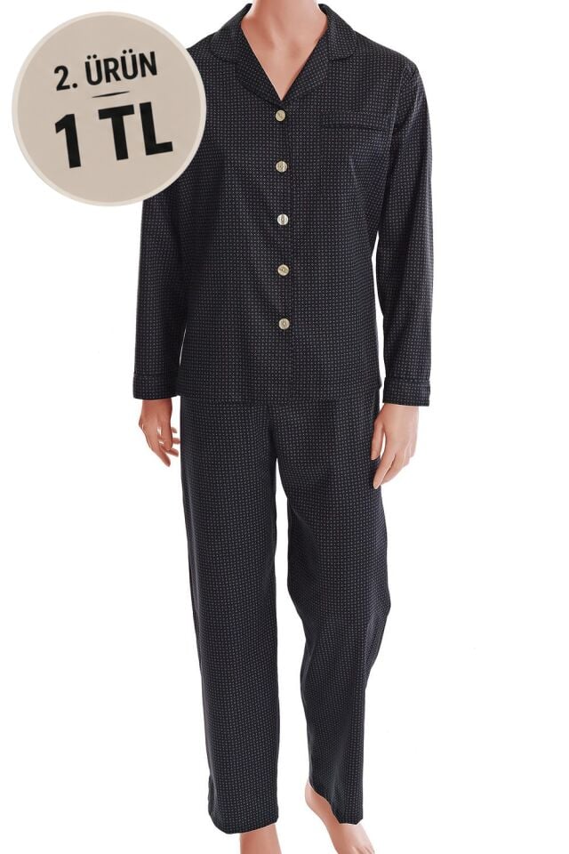 The DON Poplin Kadın Pijama Takımı Desen 26