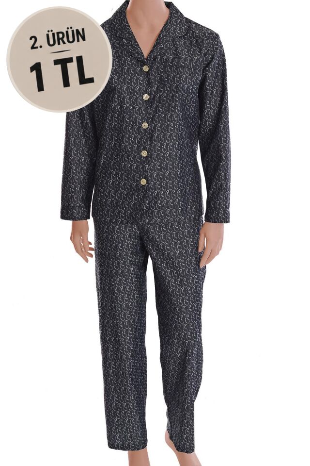The DON Poplin Kadın Pijama Takımı Desen 27
