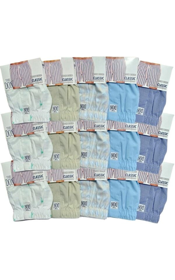The DON Poplin Erkek Boxer 15'li Paket - 15P13XL (XL)