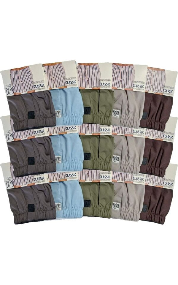 The DON Poplin Erkek Boxer 15'li Paket - 15P7XL (XL)