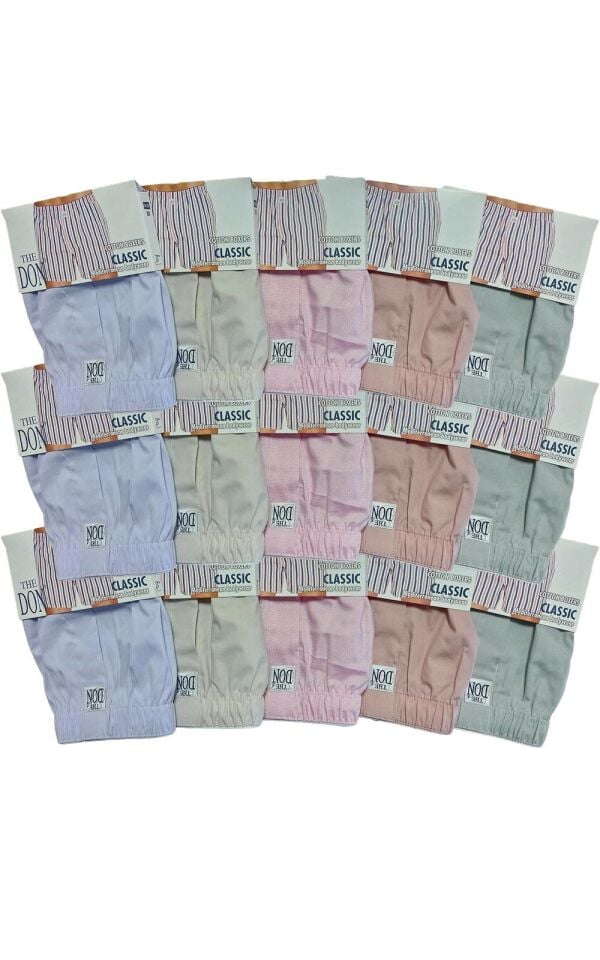 The DON Poplin Erkek Boxer 15'li Paket - 15P9M (M)