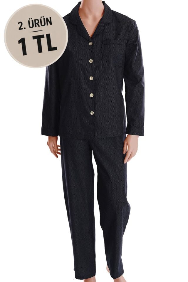 The DON Poplin Kadın Pijama Takımı Desen 29