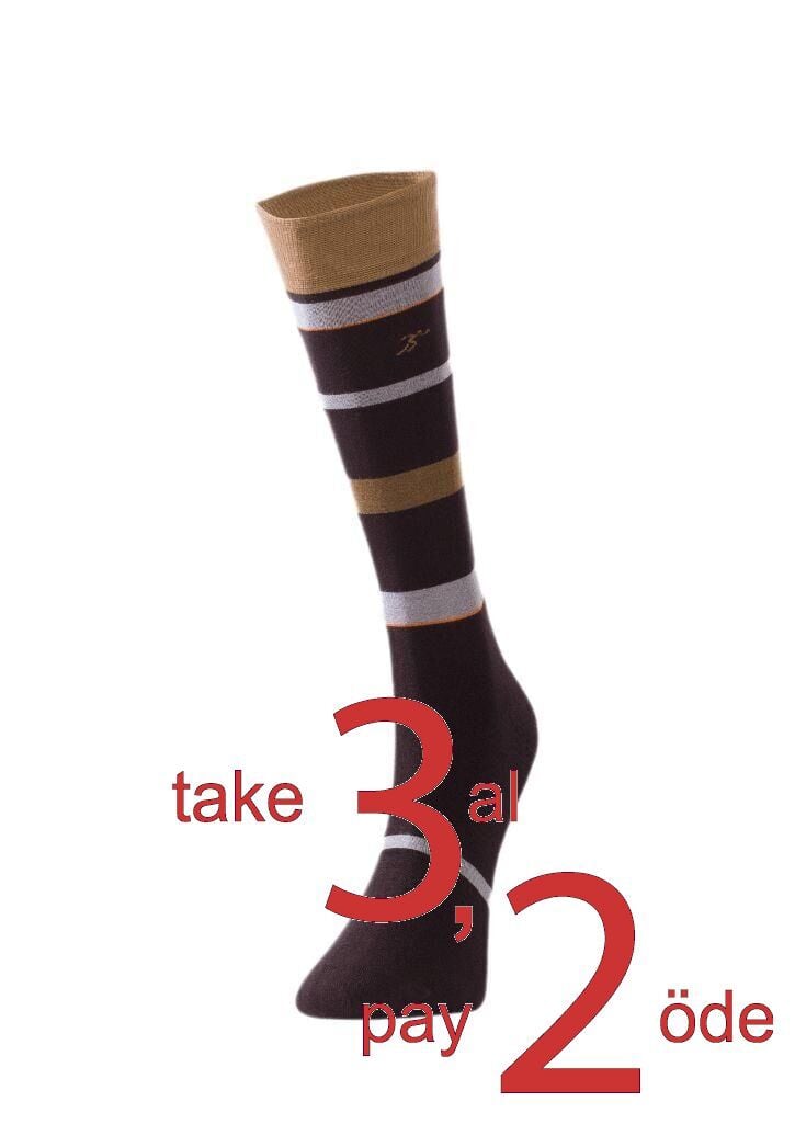 The DON Erkek Bambu Çorap K008A K.Kahve