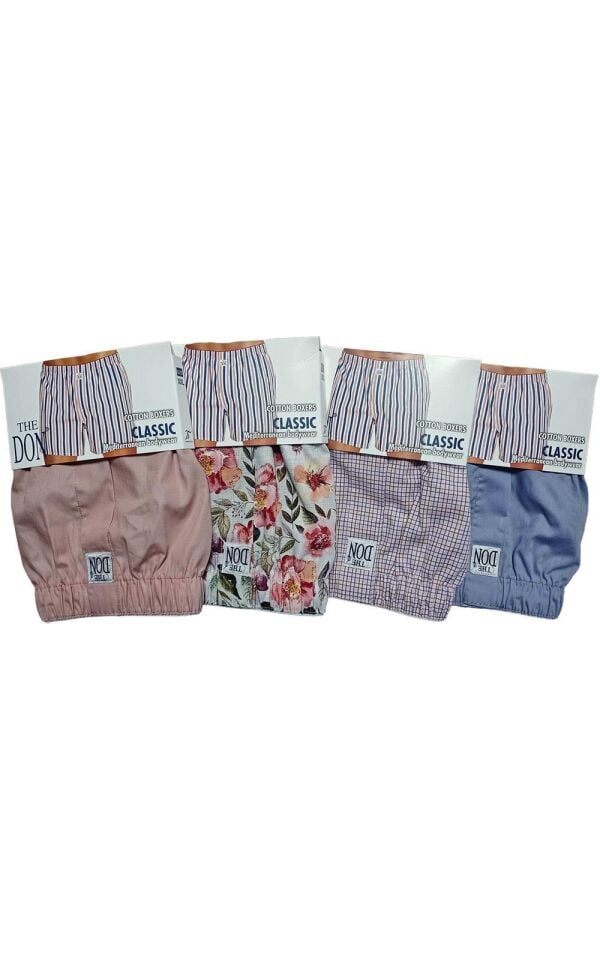 The DON Poplin Erkek Boxer 4'lü Paket - 4P3XXL (XXL)