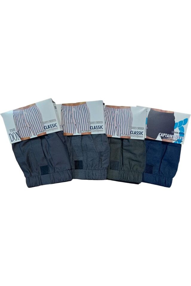 The DON Poplin Erkek Boxer 4'lü Paket - 4P5L (L)
