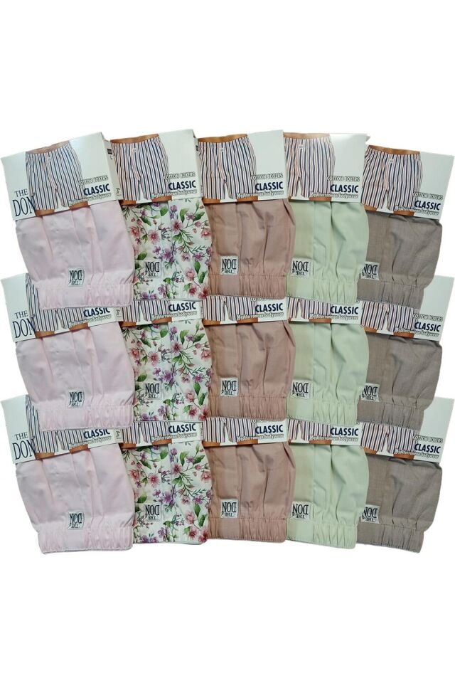 The DON Poplin Erkek Boxer 15'li Paket - 15P9L (L)