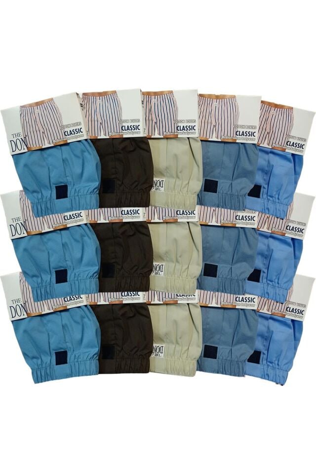 The DON Poplin Erkek Boxer 15'li Paket - 15P6M (M)