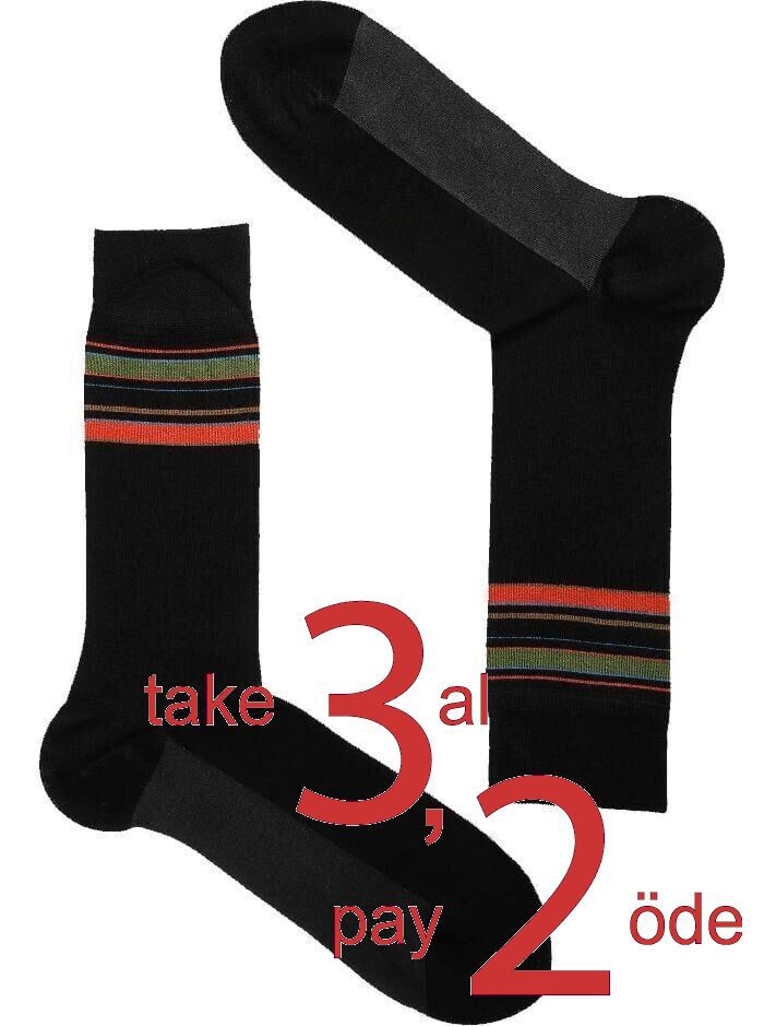 The DON Erkek Bambu Çorap K009B Desen 1