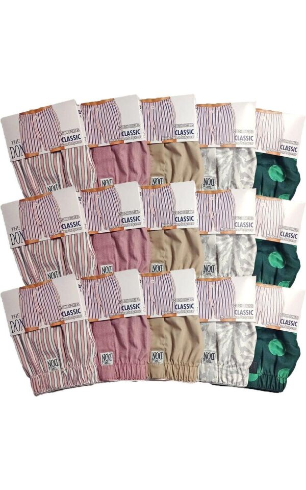 The DON Poplin Erkek Boxer 15'li Paket - 15P1M (M)