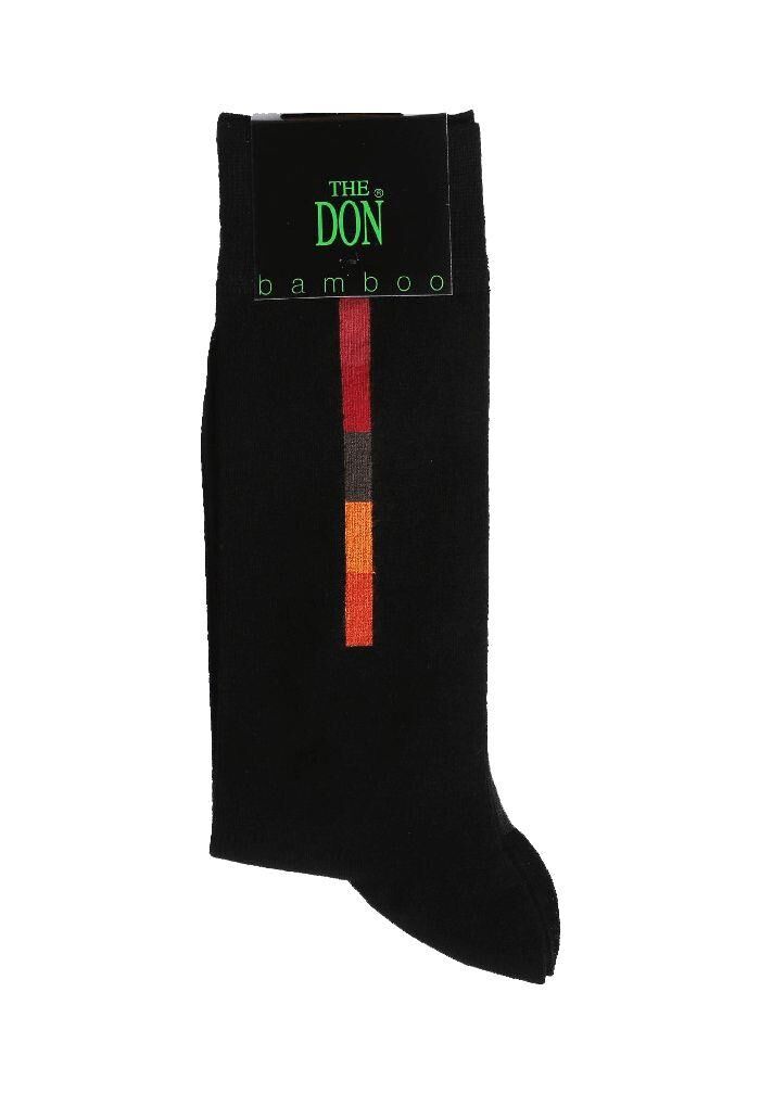 The DON Erkek Bambu Çorap K009C Siyah Siyah - 43 - 46