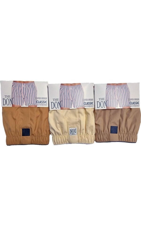 The DON Poplin Erkek Boxer 3'lü Paket - 3P4XXL (XXL)