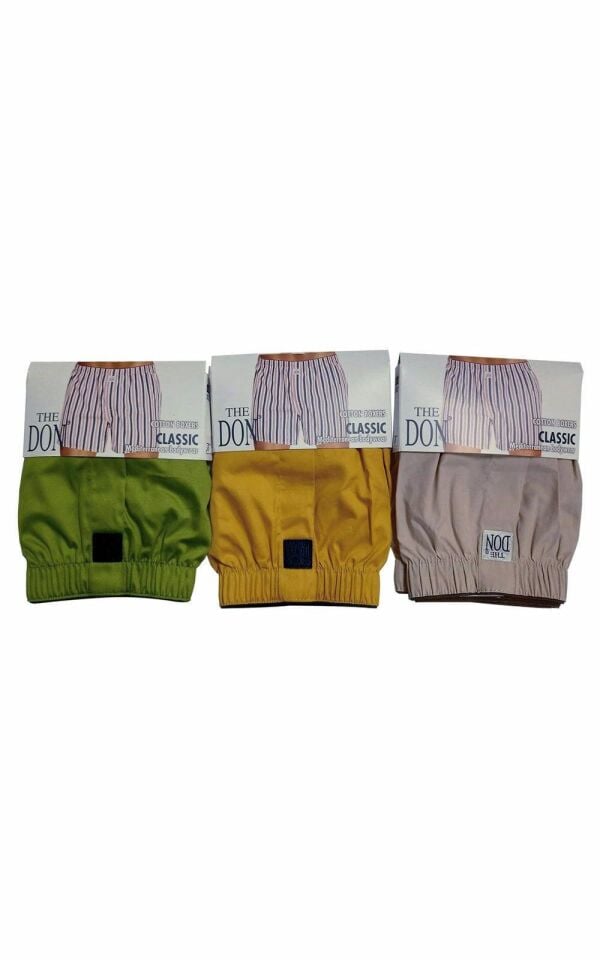 The DON Poplin Erkek Boxer 3'lü Paket - 3P5XXL (XXL)