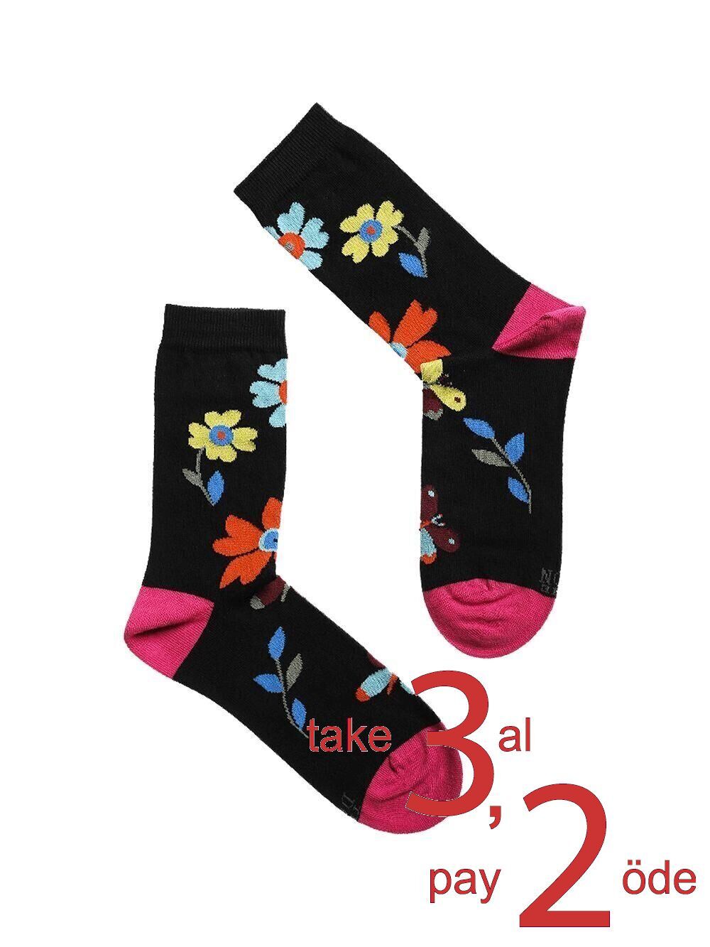 The DON Kadın Pamuklu Çorap K010 Siyah