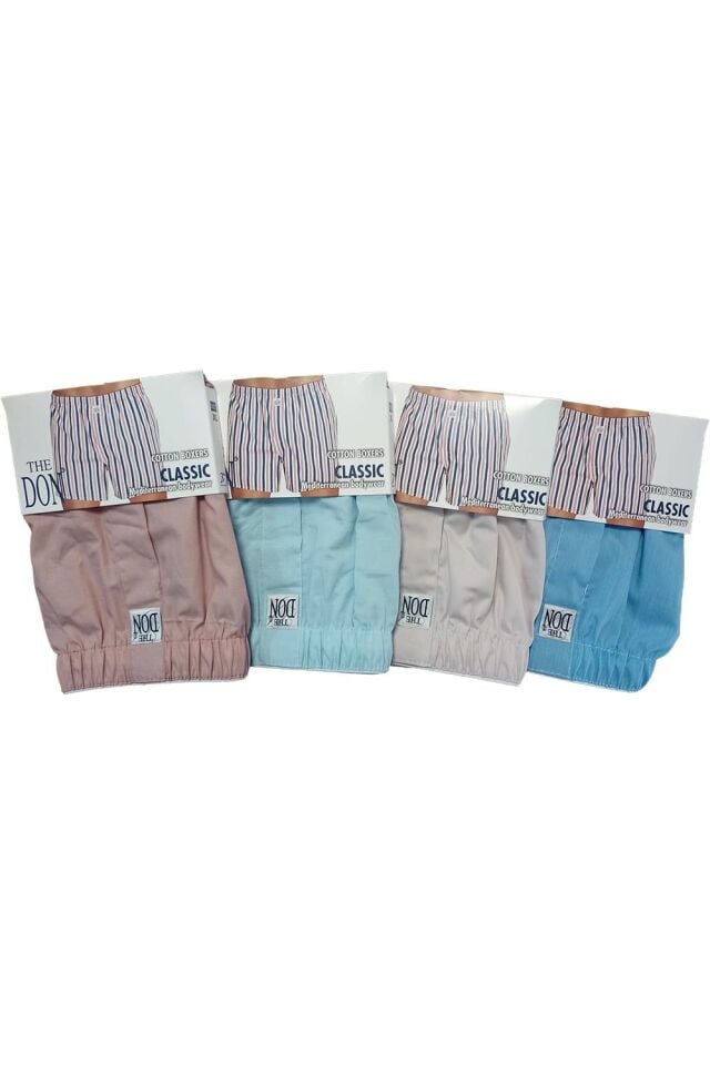 The DON Poplin Erkek Boxer 4'lü Paket - 4P3XL (XL)