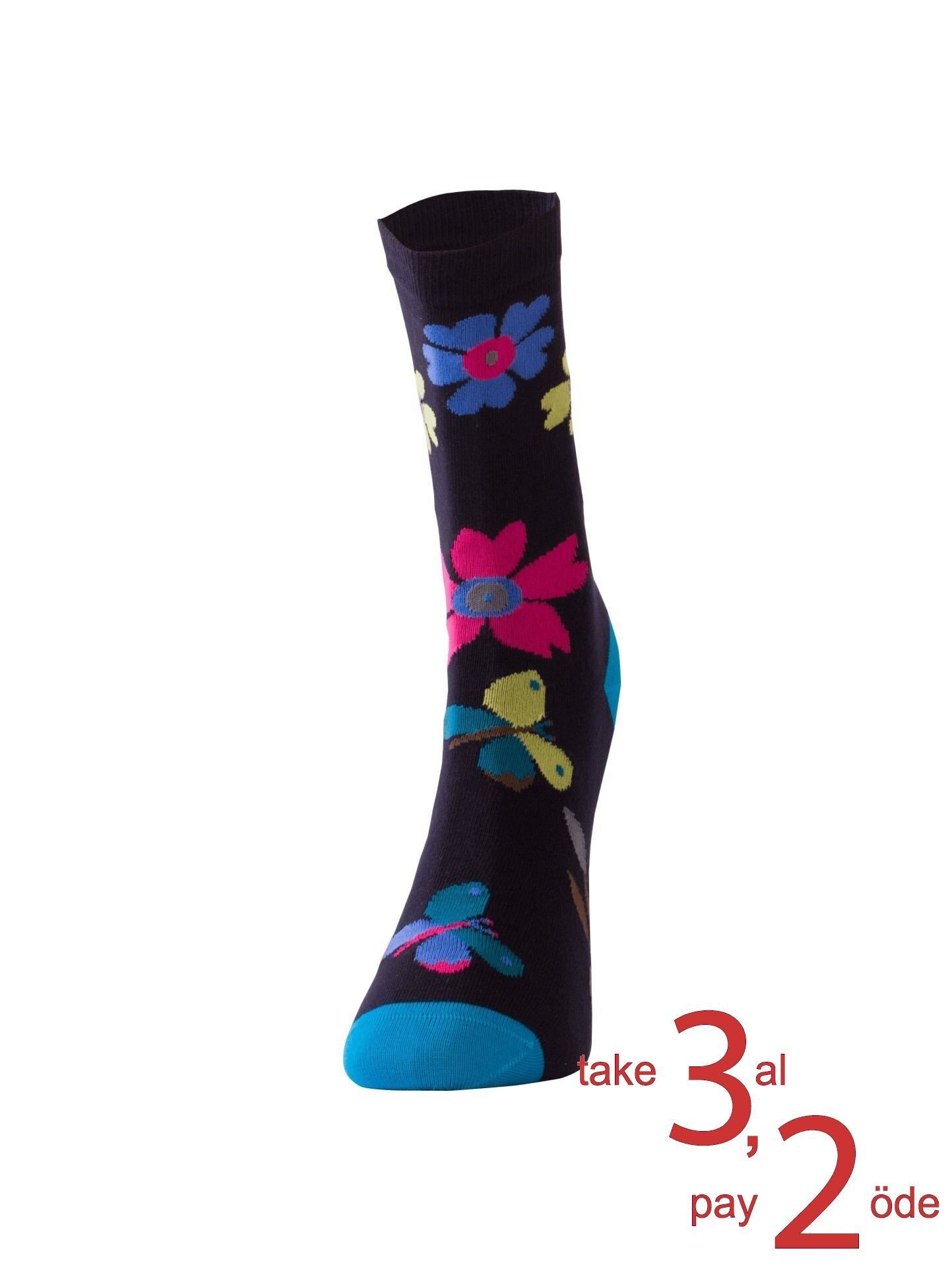 The DON Kadın Pamuklu Çorap K010 Lacivert