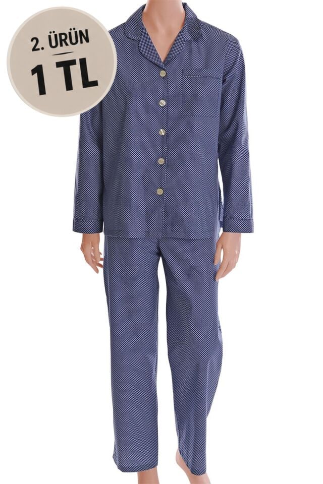 The DON Poplin Kadın Pijama Takımı Desen 39