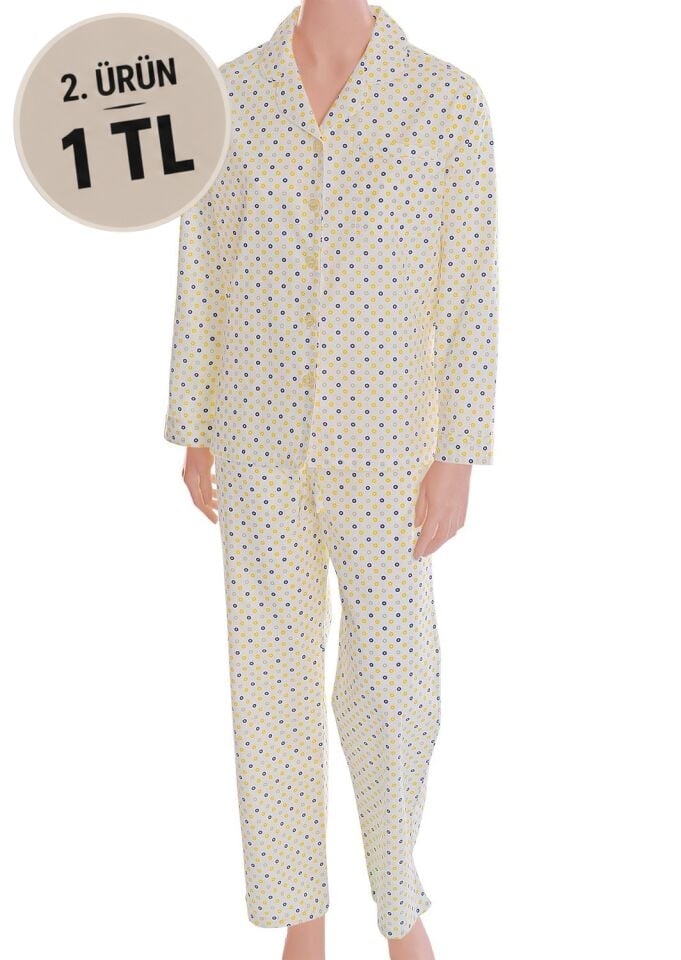 The DON Poplin Kadın Pijama Takımı Desen 41